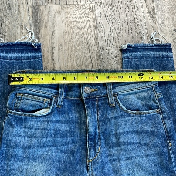 Joe’s Jeans, The Charlie, High Rise Skinny Ankle Jeans, Distressed Hem, size 27 - Picture 4 of 11